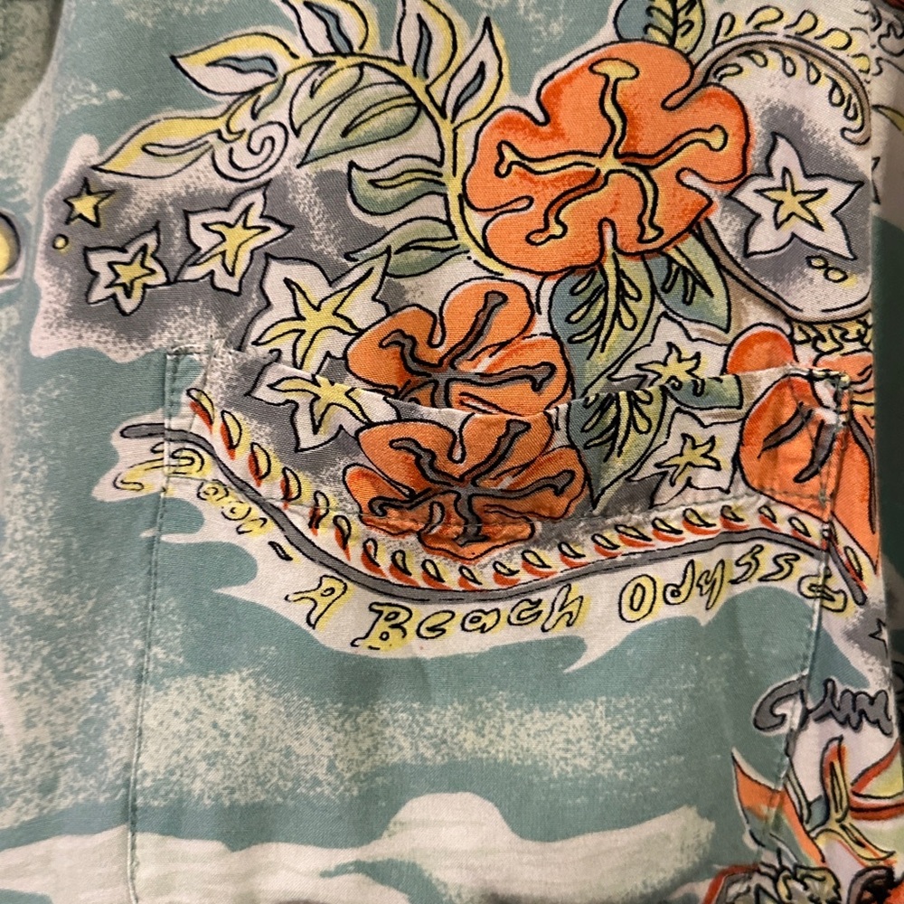 Vintage Jimmy Buffett A Beach Odyssey Tour Shirt 2001 GIANT Mens Large - Picture 4 of 6